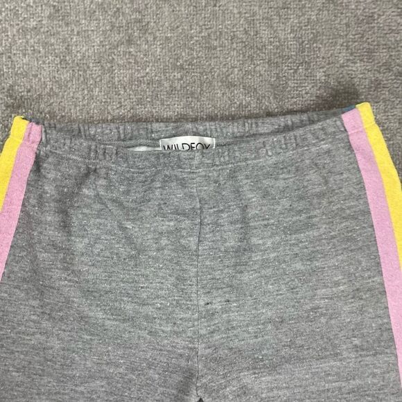 Wild Fox Womens Size Large Knox Jogger Pants Heather Gray Stripe Pockets NWT - Picture 2 of 5